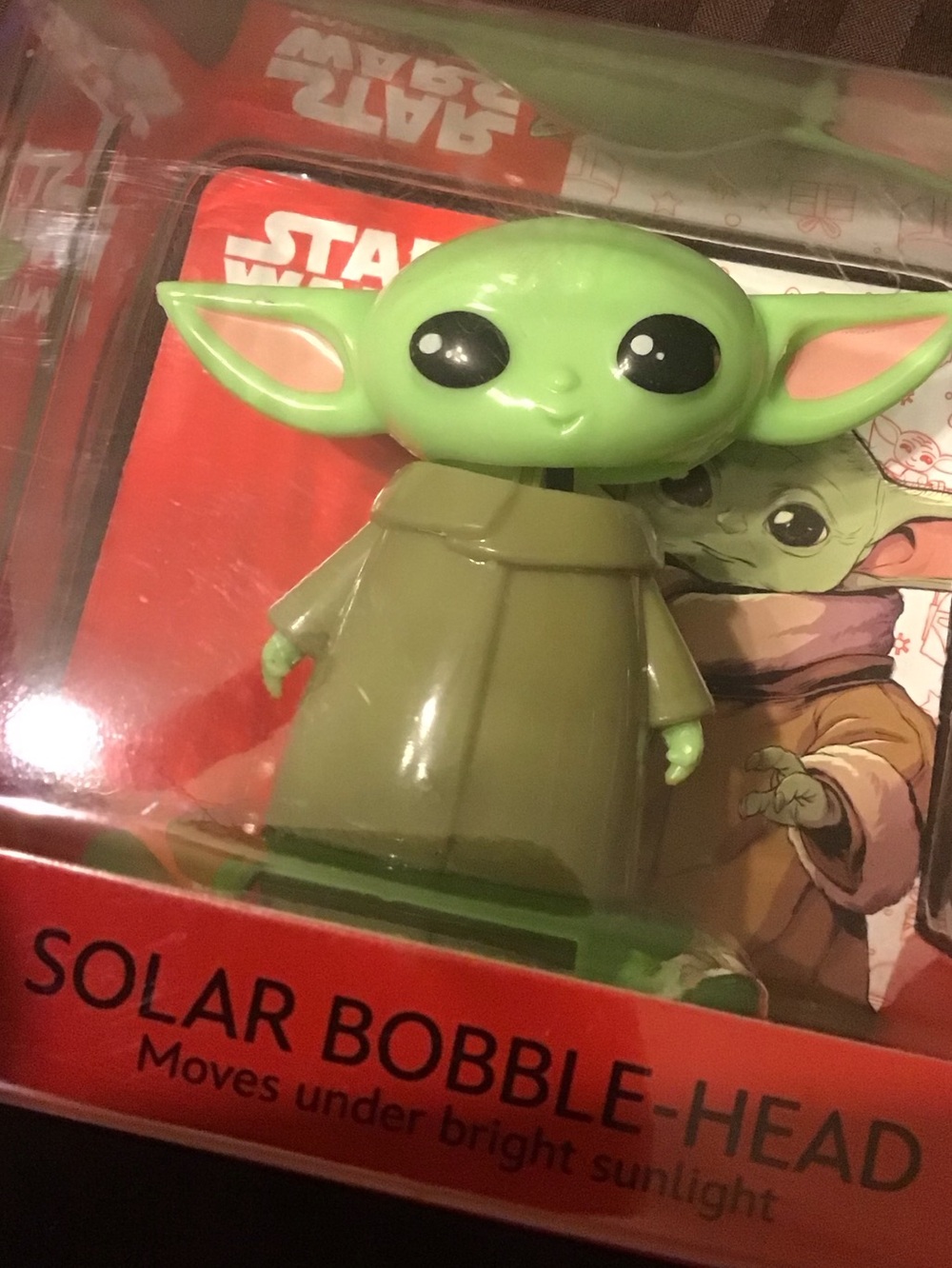 Disney Star Wars Grogu Green Solar Bobble-Head